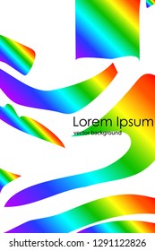 Bright watercolor gradient background. Vector illustration of business.