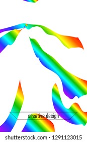 Bright watercolor gradient background. Vector illustration of business.