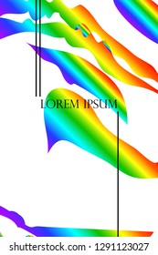 Bright watercolor gradient background. Vector illustration of business.