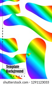 Bright watercolor gradient background. Vector illustration of business.