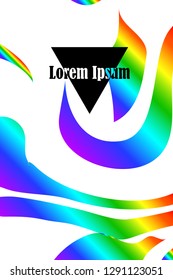 Bright watercolor gradient background. Vector illustration of business.