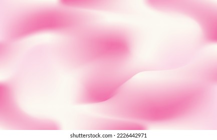 Bright Watercolor Pink Rose Pastel Design Picture. Color Flow Curve Vibrant Pinky Swirl Gradient Mesh. Pink White Liquid Fluid Background. Soft Pink White Gradient Background.