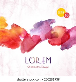 Bright watercolor stains 