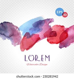 Bright watercolor stains 