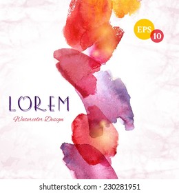 Bright watercolor stains 
