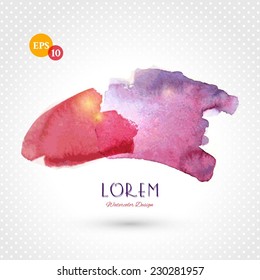 Bright watercolor stains 