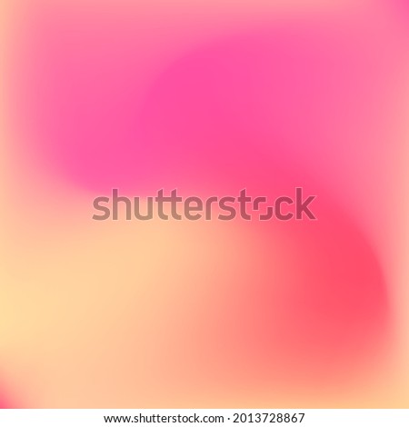 Bright Watercolor Sunrise Pastel Design Picture. Color Flow Curve Vibrant Sunset Swirl Gradient Mesh. Pink Red Liquid Yellow Fluid Background. Warm Orange Neon Peach Trendy Gradient Background.