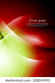 Bright wave abstract vector background