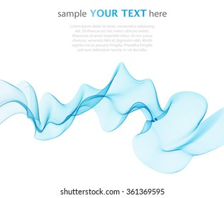 Bright wave on a light background