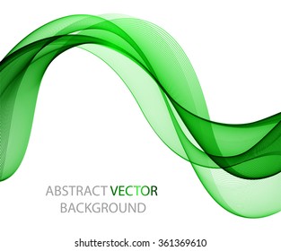 Bright wave on a light background