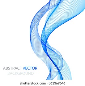 Bright wave on a light background