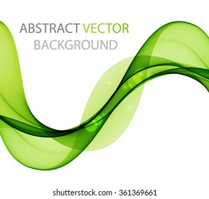 Bright wave on a light background