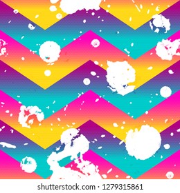 Bright wave pattern with white spots