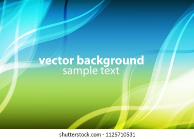 Bright  wavy abstract background. Vector design