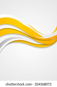Bright wavy abstract corporate background. Vector design