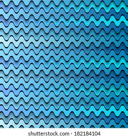 Diseño abstracto ondulado brillante. Pasos de fondo del vector 10