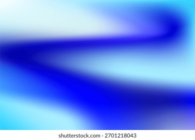 Bright wavy color gradient. Abstract background in vibrant blue and white