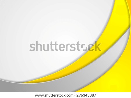 Bright wavy corporate abstract design. Vector background