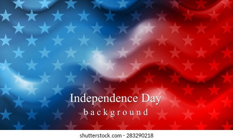 Bright wavy Independence Day background  Vector design