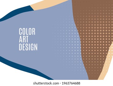 Bright wavy triangles on a white background. Geometric ready-made template for web, print, cover, design. Vector illustration
