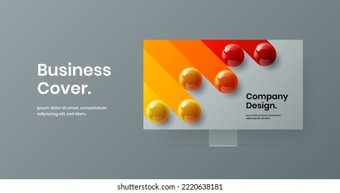Bright web project vector design layout. Modern display mockup site screen template.