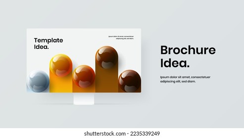 Bright website screen design vector concept. Unique monitor mockup landing page layout.