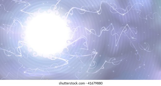 Bright white ball lightning