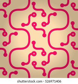 Bright white fancy seamless pattern background in alien style. Shining, symmetric design for game, packing-paper, banner or other purpose. Actual tracery. Tangled mosaic repeatable backdrop.