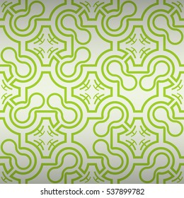 Bright white fancy seamless pattern in alien style. Colorful, contrast design for web, textile, ads or other purpose.