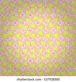 Bright white fancy seamless pattern in liner style. Vector background. Complex tessellated repeatable backdrop.