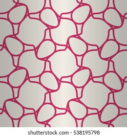 Bright white fancy seamless pattern in Rorschach test style. Vector background.