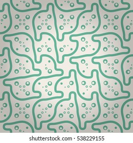 Bright white fancy seamless pattern in maze style. Shining, graphic design for packing-paper, textile, carpet or other purpose.