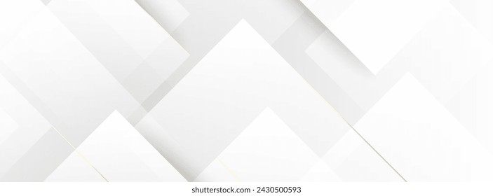 Bright white gray gradient banner background. Gold,abstract background. Memphis. Vector,eps10