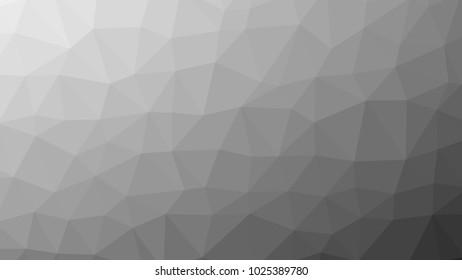 Bright white gray low polygonal crystal background. Triangular polygon  pattern. Low poly vector illustration. Low polygonal backdrop