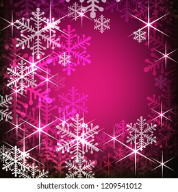 Bright white and grey Christmas background, seamless pattern with snowflakes. Vector illustration