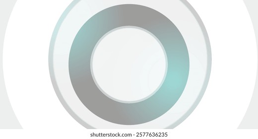 Bright white grey circles abstract 3d background