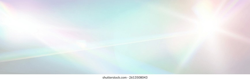 Bright white light explosion with lens flare, rainbow reflections, and sparkles on transparent background.	