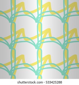 Bright white ornamental seamless pattern background in tissue style. Tangled puzzle repeatable backdrop. Modern decor.
