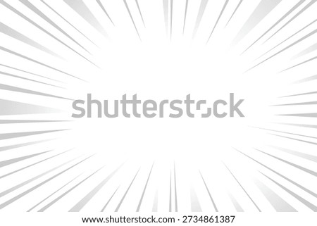 A bright white radial explosion featuring gray speed lines emanating outward from a glowing center.