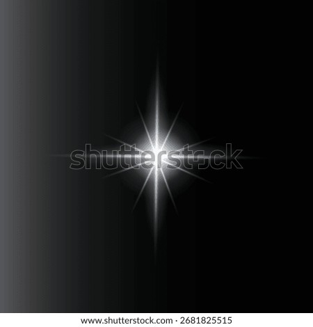  Bright White Star Burst Effect on a Dark Gradient Background