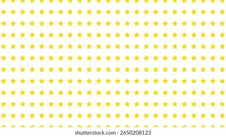 Bright white vector background with vibrant yellow stars. Perfect for celebration, awards, and cheerful designs.