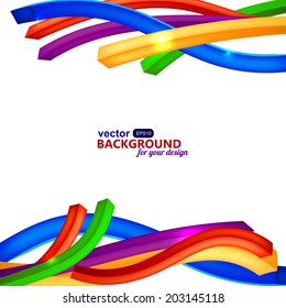 Bright wire on a white background. EPS10