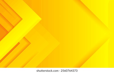Bright yellow abstract background featuring dynamic geometric shapes forming a modern and vibrant design, suitable for digital applications, print materials, and creative media contexts.