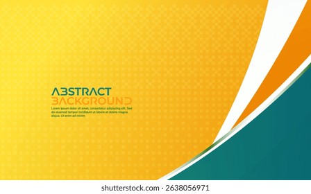Bright Yellow Abstract Background with Geometric Shapes and Modern Design Elements for Creative Projects and Versatile Applications as a Graphic Resource