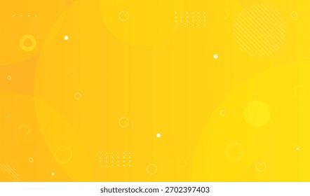 Bright yellow abstract background with geometric shapes and texture.