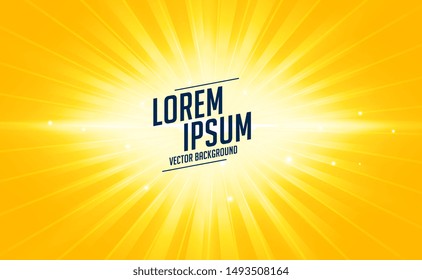 bright yellow abstract background with glowing rays