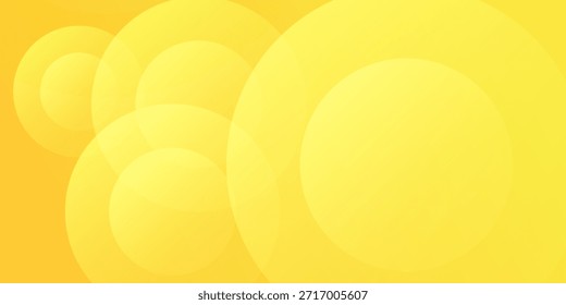 Fondo Abstractas amarillo brillante del círculo con los Gradientes suaves para el diseño alegre caliente.Ilustración vectorial eps10