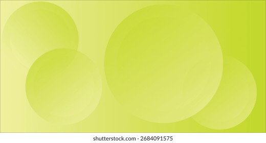 Fundo de círculos abstratos amarelos brilhantes com gradientes suaves para design e marca