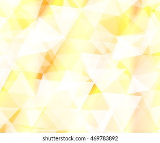 bright yellow background polygonal design elements for your greeting cards, presentations, banners. vector illustration