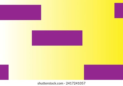 bright yellow background with purple rectangles